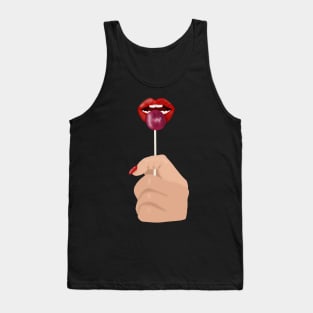 lollipop and lips Tank Top